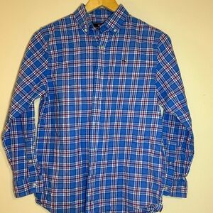 Vineyard Vines Blue and Red Casual Button Down Shirt